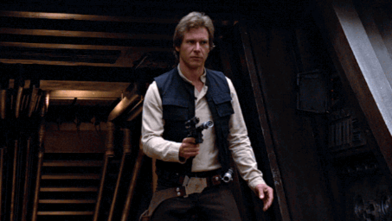 han solo shrug gun